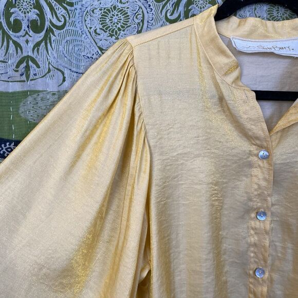NWOT Jen's Pirate Booty Golden Sun Silk Blend Blouse/ Wide Leg Set Size Large - Picture 6 of 16